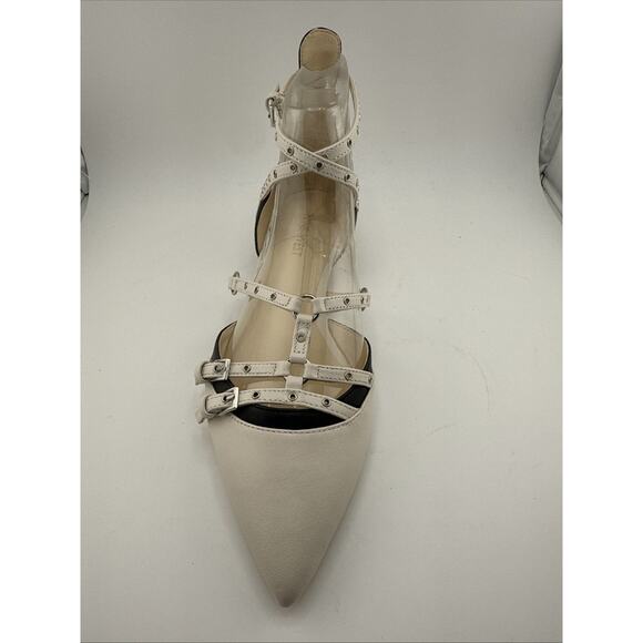 Nine West Womens Aweso Off White Adjustable Ankle Strap 7.5 M NWB - Picture 2 of 9